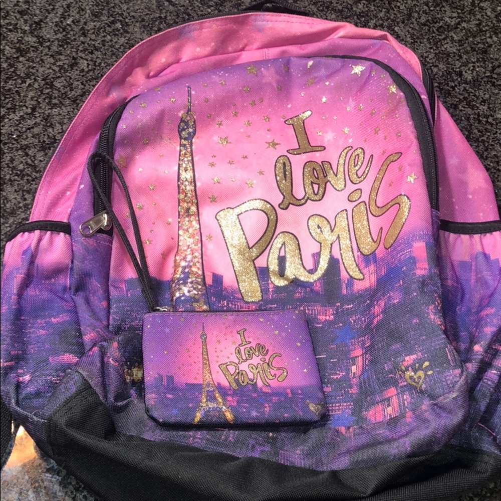 I LOVE PARIS backpack from JUSTICE w/ a miniwallet